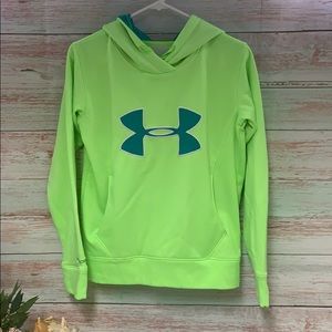 Green Under Armour Hoodie / Medium